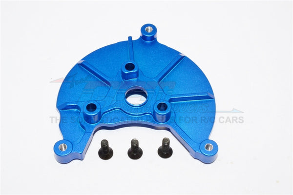 Axial SMT10 Grave Digger (AX90055) Aluminum Transmission Spur Gear Case Cover Plate- 1Pc Set Blue