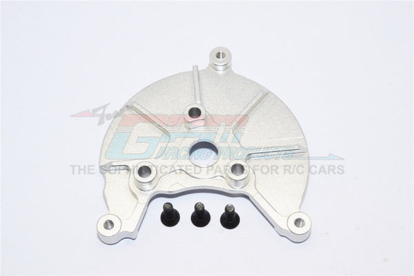 Axial SMT10 Grave Digger (AX90055) Aluminum Transmission Spur Gear Case Cover Plate- 1Pc Set Silver