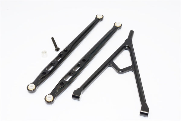 Axial SCX10 Aluminum Front Chassis Links Parts Tree - 3Pcs Set Black
