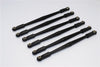 Axial SCX10 Aluminum Front+Rear Chassis Links Parts (Tie Rod) - 6Pcs Black