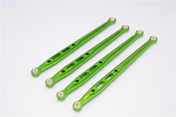 Axial SCX10 Aluminum Rear Chassis Links Parts Tree - 4Pcs Set Green