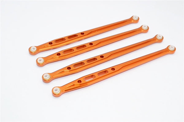 Axial SCX10 Aluminum Rear Chassis Links Parts Tree - 4Pcs Set Orange