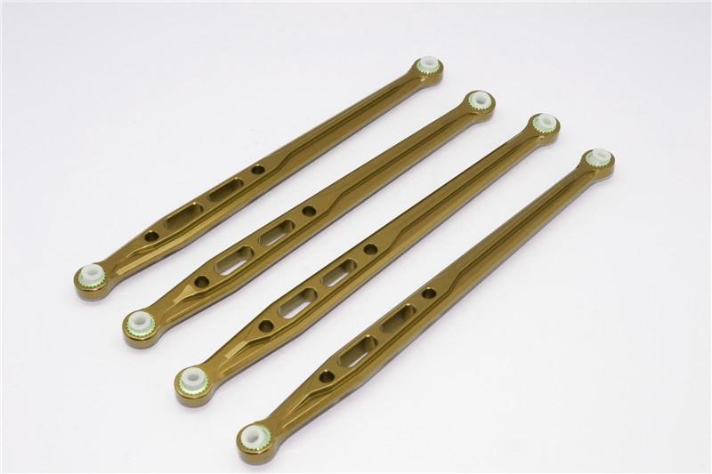 Axial SCX10 Aluminum Rear Chassis Links Parts Tree - 4Pcs Set Titanium