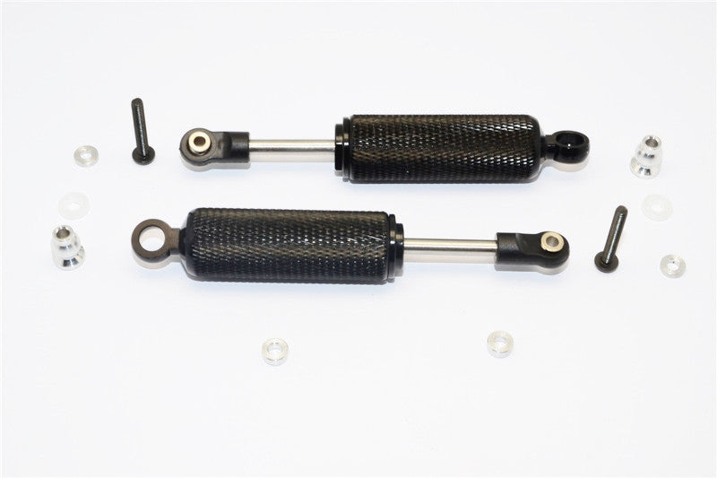 Axial SCX10 Aluminum Front/Rear Internal Shocks (90mm) With Engraving - 1Pr Set Black