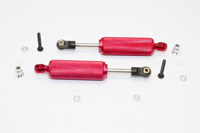 Axial SCX10 Aluminum Front/Rear Internal Shocks (90mm) With Engraving - 1Pr Set Red