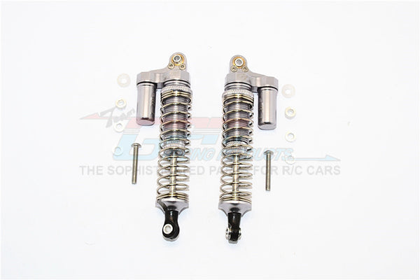 Axial SCX10 Aluminum Front/Rear L-Shape Shocks (92mm) - 1Pr Set Gray Silver