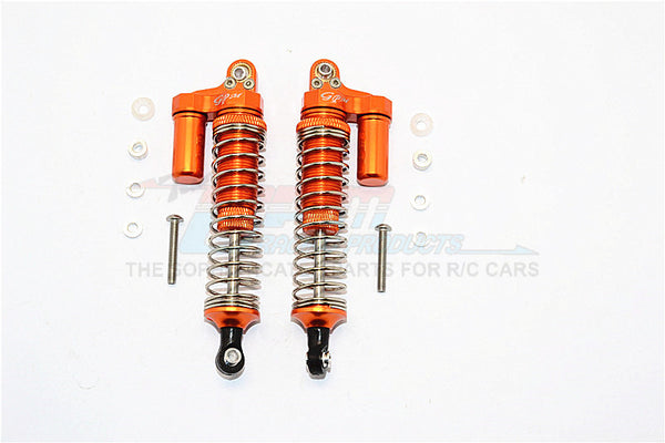 Axial SCX10 Aluminum Front/Rear L-Shape Shocks (92mm) - 1Pr Set Orange
