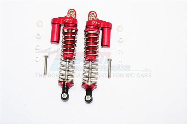 Axial SCX10 Aluminum Front/Rear L-Shape Shocks (92mm) - 1Pr Set Red