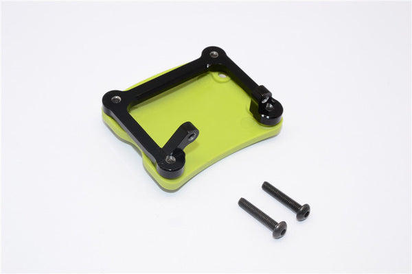 Axial SCX10 Aluminum+Plastic Front/Rear Axle Protector Mount - 1 Set Black