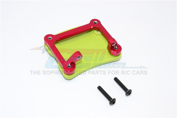 Axial SCX10 Aluminum+Plastic Front/Rear Axle Protector Mount - 1 Set Red
