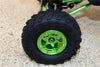 Axial SCX10 II (AX90046, AX90047) 1.9 Inch Rubber Tires With Aluminum 6 Poles Wheels & 23mm Hex Adapters - 1Pr Set Black