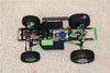 Axial SCX10 II (AX90046, AX90047) 1.9 Inch Rubber Tires With Aluminum 6 Poles Wheels & 23mm Hex Adapters - 1Pr Set Black
