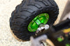 Axial SCX10 II (AX90046, AX90047) 1.9 Inch Rubber Tires With Aluminum 6 Poles Wheels & 23mm Hex Adapters - 1Pr Set Black