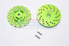Axial SCX10 II (AX90046, AX90047) Aluminum Front/Rear Wheel Hex Claw +3mm With Brake Disk - 2Pcs Green