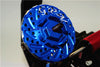 Axial SCX10 II (AX90046, AX90047) Aluminum Front/Rear Wheel Hex Claw +3mm With Brake Disk - 2Pcs Blue