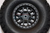 Axial SCX10 II (AX90046, AX90047) Aluminum Front/Rear Wheel Hex Claw +3mm With Brake Disk - 2Pcs Gray Silver