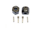 Axial SCX10 II (AX90046) Aluminum Wheel Hex Adapters 12mm X 11mm - 2Pcs Set Black