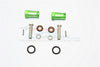 Axial SCX10 II (AX90046, AX90047) Aluminum Wheel Hex Adapters 23mm Width (Use For 4mm Thread Wheel Shaft & 5mm Hole Wheel) - 1Pr Set Green