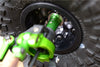 Axial SCX10 II (AX90046, AX90047) Aluminum Wheel Hex Adapters 23mm Width (Use For 4mm Thread Wheel Shaft & 5mm Hole Wheel) - 1Pr Set Green