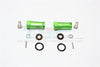 Axial SCX10 II (AX90046, AX90047) Aluminum Wheel Hex Adapters (4mm Hole & 27mm Width) - 1Pr Set Green