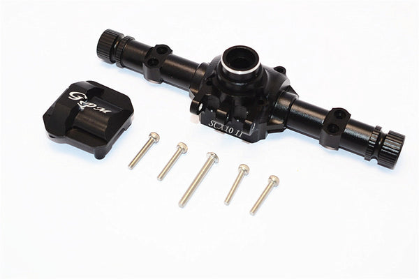Axial SCX10 II (AX90046, AX90047) Aluminum Front/Rear Axle Housing With Cover - 1 Set Black