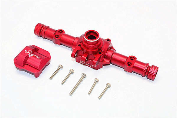 Axial SCX10 II (AX90046, AX90047) Aluminum Front/Rear Axle Housing With Cover - 1 Set Red