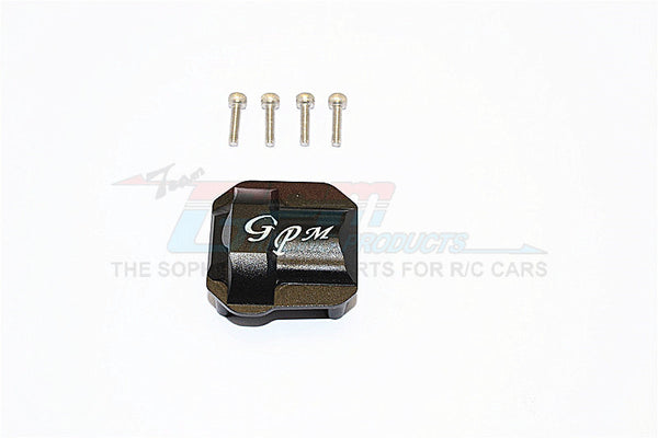 Axial SCX10 II (AX90046, AX90047) Aluminum Front/Rear Differential Cover - 1Pc Set Black