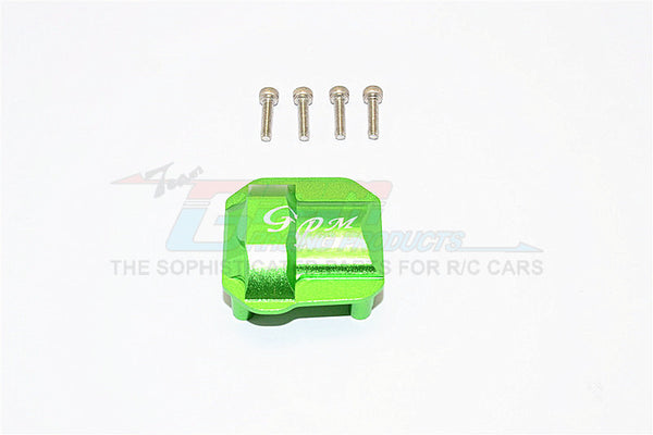 Axial SCX10 II (AX90046, AX90047) Aluminum Front/Rear Differential Cover - 1Pc Set Green