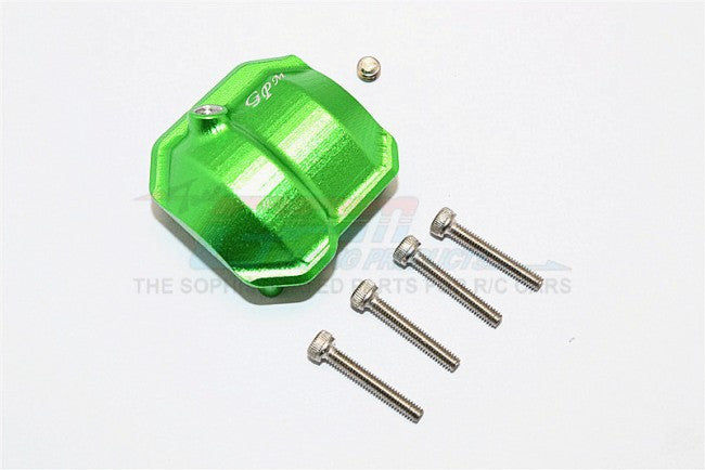 Axial SCX10 II (AX90046) Aluminum Front/Rear Differential Cover With Hole - 1Pc Set Green