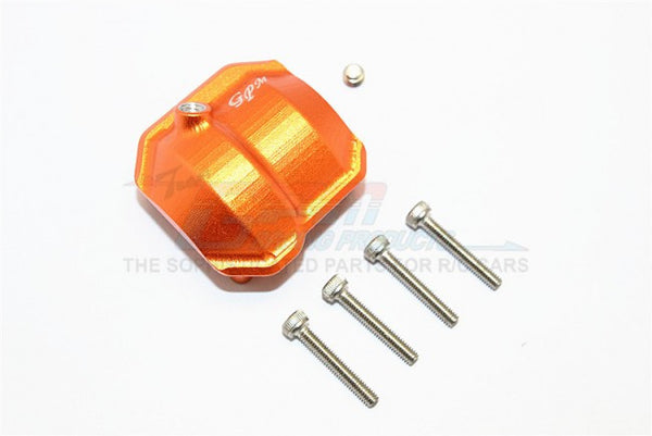 Axial SCX10 II (AX90046) Aluminum Front/Rear Differential Cover With Hole - 1Pc Set Orange