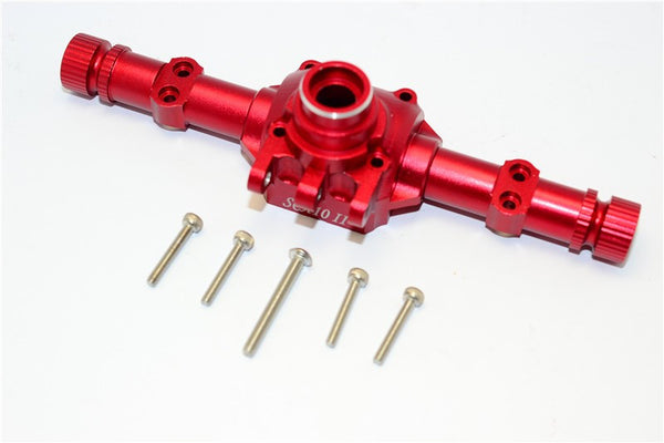 Axial SCX10 II (AX90046, AX90047) Aluminum Front/Rear Axle Housing - 1 Set Red