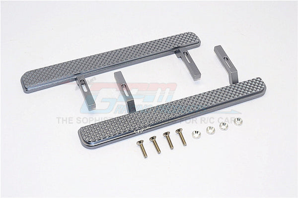 Axial SCX10 II (AX90046, AX90047) Aluminum Exterior Trail (Diamond Pattern) - 1Pr Set Gray Silver