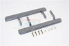 Axial SCX10 II (AX90046, AX90047) Aluminum Exterior Trail (Diamond Pattern) - 1Pr Set Gray Silver