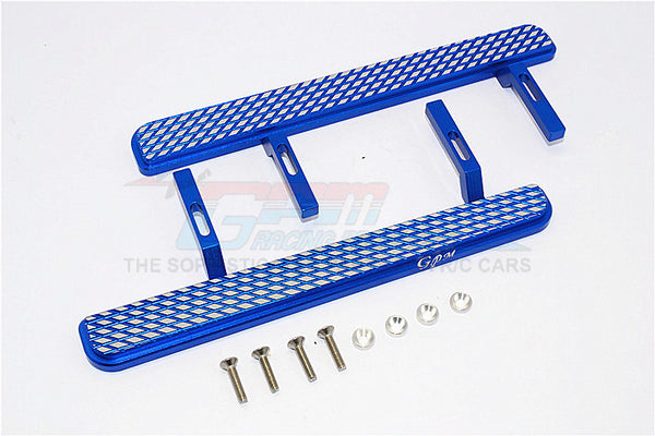 Axial SCX10 II (AX90046, AX90047) Aluminum Exterior Trail (Parallelogram Silver) - 1Pr Set Blue
