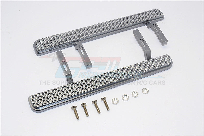 Axial SCX10 II (AX90046, AX90047) Aluminum Exterior Trail (Parallelogram Silver) - 1Pr Set Gray Silver