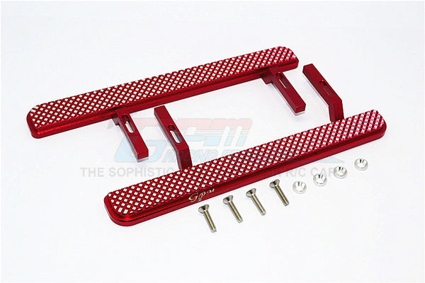 Axial SCX10 II (AX90046, AX90047) Aluminum Exterior Trail (Diamond Silver) - 1Pr Set Red