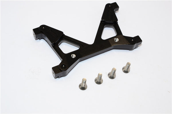 Axial SCX10 II (AX90046, AX90047) Aluminum Rear Chassis Stabilized Mount - 1Pc Set Black