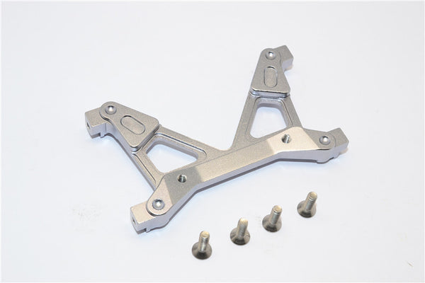 Axial SCX10 II (AX90046, AX90047) Aluminum Rear Chassis Stabilized Mount - 1Pc Set Gray Silver