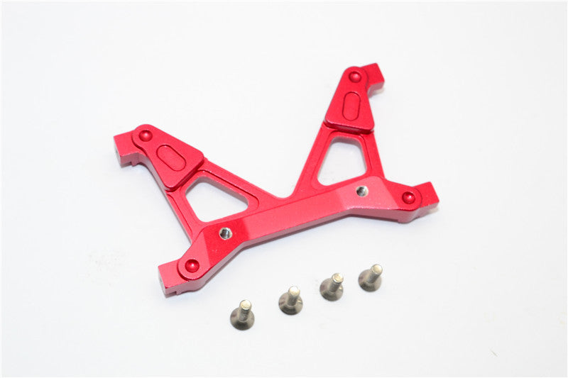 Axial SCX10 II (AX90046, AX90047) Aluminum Rear Chassis Stabilized Mount - 1Pc Set Red