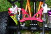 Axial SCX10 II (AX90046, AX90047) Aluminum Rear Chassis Stabilized Mount - 1Pc Set Orange