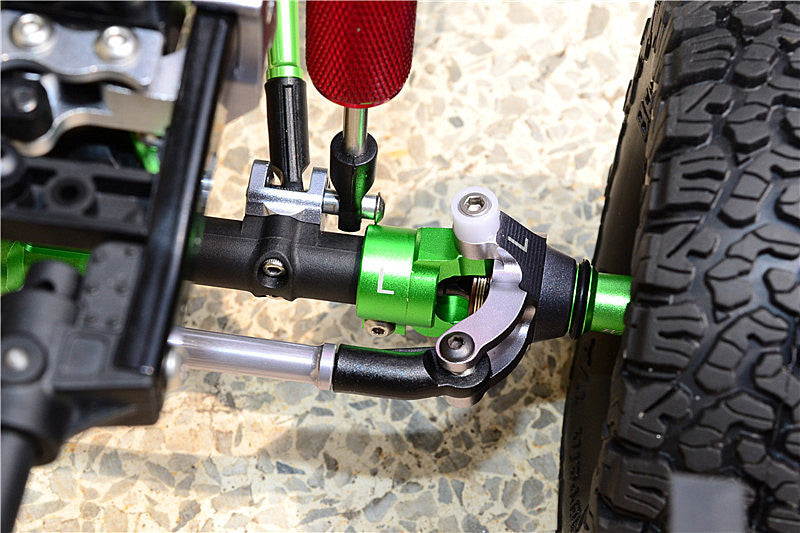 Axial SCX10 II Upgrade Parts – Aluminum Front/Rear Link Mounts (Blue) For AX90046 & AX90047 RC Trucks