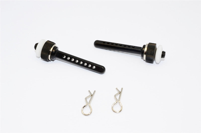 Axial SCX10 Aluminum Front Magnet Body Post Mount - 1Pr Black