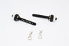 Axial SCX10 Aluminum Front Magnet Body Post Mount - 1Pr Black