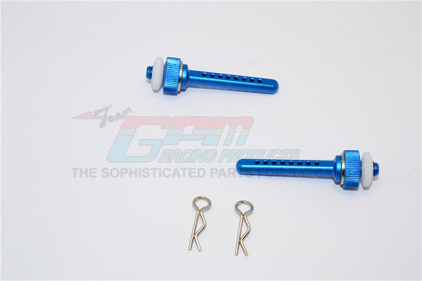 Axial SCX10 Aluminum Front Magnet Body Post Mount - 1Pr Blue