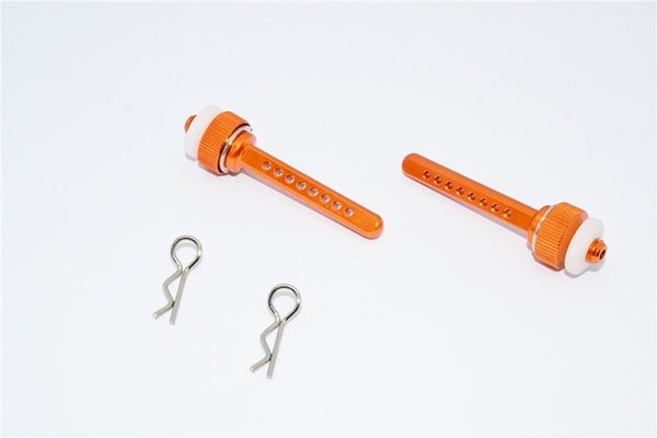 Axial SCX10 Aluminum Front Magnet Body Post Mount - 1Pr Orange