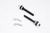 Axial SCX10 Aluminum Rear Magnet Body Post Mount - 1Pr Black