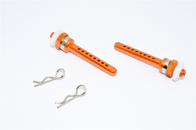 Axial SCX10 Aluminum Rear Magnet Body Post Mount - 1Pr Orange