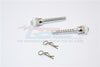 Axial SCX10 Aluminum Rear Magnet Body Post Mount - 1Pr Silver