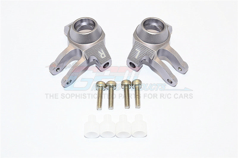 Axial SCX10 II (AX90046, AX90047) Aluminum Front Knuckle Arm - 1Pr Set Gray Silver
