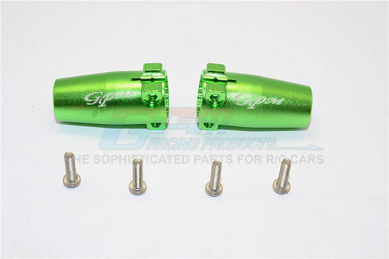 Axial SCX10 II (AX90046, AX90047) Aluminum Rear Axle Adapters - 1Pr Set Green